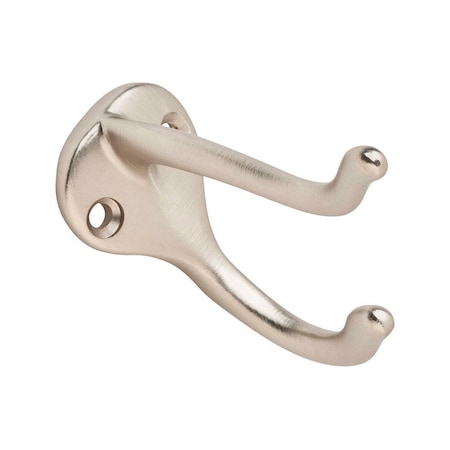 Ives Ives Medium Satin Nickel Aluminum 1-1/4 in. L Coat/Hat Hook 35 lb 1 pk 571A15
